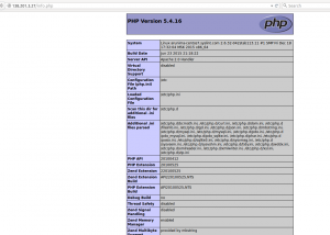 phpinfo